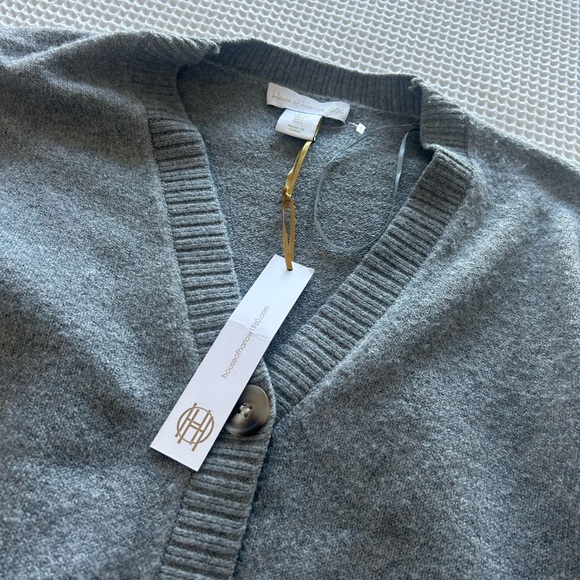 House of Harlow grey knit soft cardigan sweater - Picture 3 of 5